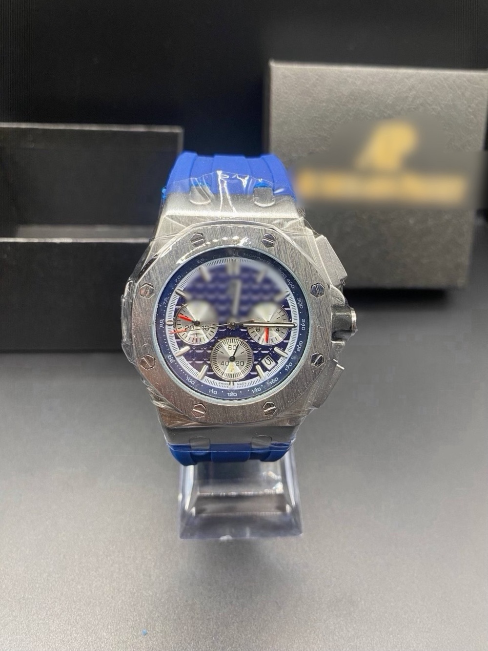 Royal Oak Watch OffShore Designer Blue Band *Box Included*